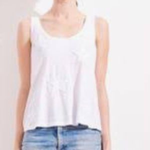 Sundry stars at front white tank top size 2